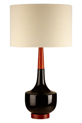 Table Lamp With Wood / Ceramic Base - SE Home