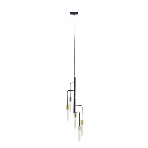 Lagona 5 Bulb Gold And Black Pendant Light - SE Home