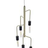 Lagona 5 Bulb Antique Brass Pendant Light - SE Home