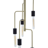 Lagona 5 Bulb Antique Brass Pendant Light - SE Home
