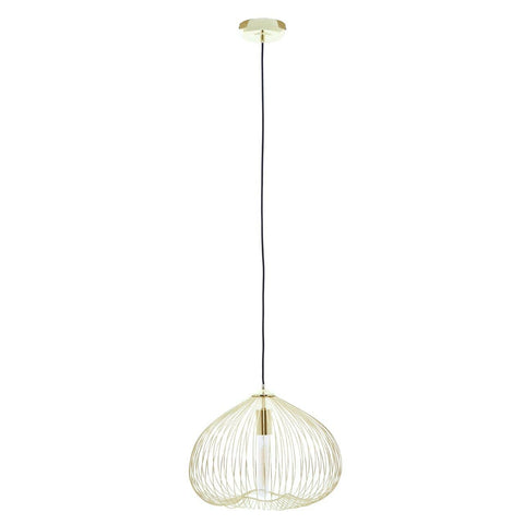 Lavis 1 Bulb Gold Finish Pendant Light - SE Home