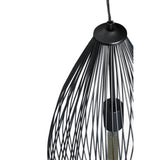 Lavis Teardrop Black Finish Pendant Light