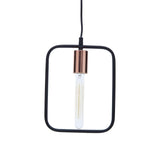 Lavis Black And Copper Finish Pendant Light