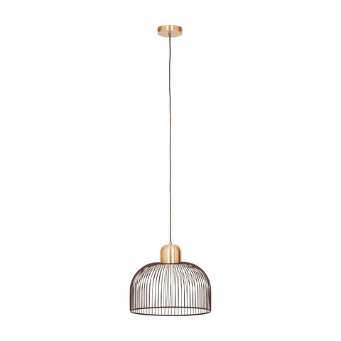 Lenno Black And Antique Brass Pendant Light