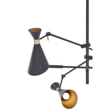 Linox 3 Shade Black And Gold Pendant - SE Home