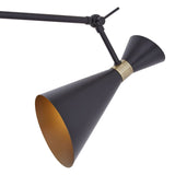 Linox 3 Shade Black And Gold Pendant