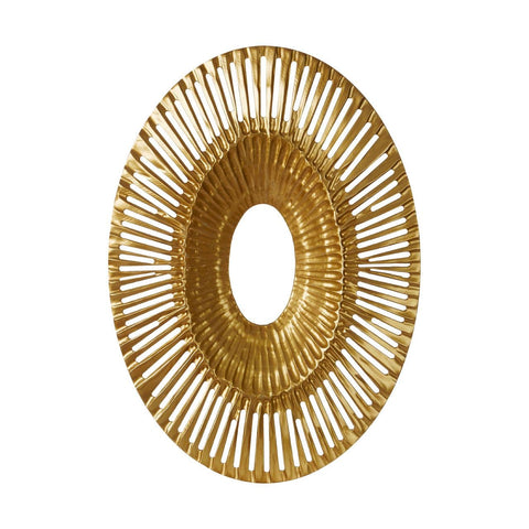 Oval Gold Wall Sculpture - SE Home