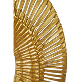 Arts & Crafts Oval Gold Wall Sculpture