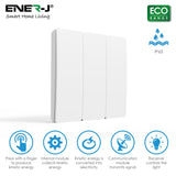 3 Gang Wireless Kinetic Light Switch - SE Home