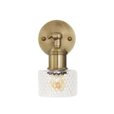 Dante Petite Prismatic Glass Wall Light - Brass - SE Home