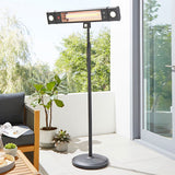 Saturn Wall Mount Heater With LED Light & Remote Control IP44