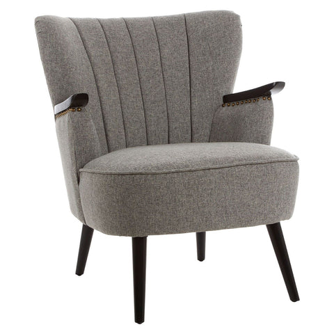 Hampstead Grey Fabric Armchair - SE Home