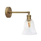 Rosetti Dapple Glass Wall Light - Brass