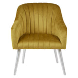 Louxor Mustard Fabric Armchair - SE Home