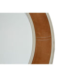 Churchill Tan Genuine Leather Wall Mirror - SE Home