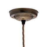 Organic Fleur Glass Pendant Light - Old English Brass - SE Home
