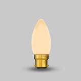 3W Dim to Warm B22 Matt White Candle LED Light Bulb