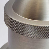 Brushed Chrome Decorative Bulb Holder with Grey Twisted Cable - SE Home