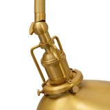 Claridge Lacquered Aged Brass Adjustable Reading Wall Light - SE Home