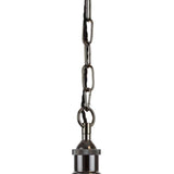 Lawrence Clear Elongated Dome Glass Pendant Light - Black Nickel - SE Home