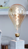 LED Vintage Bulbs LARGE 6W E27 ES Vintage Edison PS160 LED Light Bulb 1800K Spiral Filament High CRI Dimmable