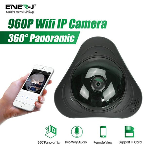 Panoramic VR Fisheye IP Camera 360°, 2 way audio and motion sensor alarm - SE Home