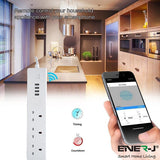 Smart Switches & Sockets Wifi Power Strip Extention Box (3 sockets + 4 USB)