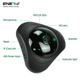 Panoramic VR Fisheye IP Camera 360°, 2 way audio and motion sensor alarm - SE Home