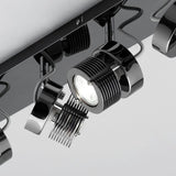 Taylor 6 Light Bar Adjustable Cylinder Ceiling or Wall Spotlight - Black