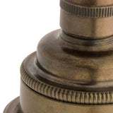Fluted Fan Glass Pendant Light - Old English Brass - SE Home
