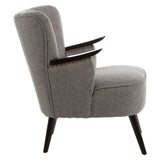 Hampstead Grey Fabric Armchair - SE Home