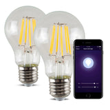 Smart WiFi Dimmable CCT GLS 8.5W LED Filament Bulb 2 x Pack - SE Home