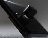 Matt Black Single Isolated Coaxial Socket - Black Trim - SE Home