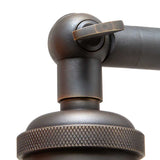 Dickens Clear Small Glass Wall Light - Bronze - SE Home