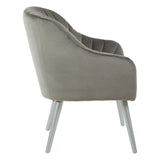 Arm Chairs, Recliners & Sleeper Chairs Louxor Grey Fabric Armchair
