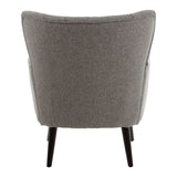 Hampstead Grey Fabric Armchair - SE Home