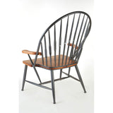 Arm Chairs, Recliners & Sleeper Chairs New Foundry Walnut Wood And Metal Armchair