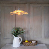 Organic Fleur Glass Pendant Light - Nickel - SE Home