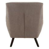 Stockholm Grey Curved Chair - SE Home