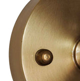 Henley Cylinde Petite Ribbed Glass Wall Light - Brass - SE Home