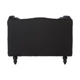 Feya Black Fabric Chair - SE Home