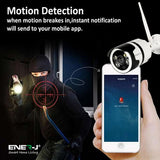 Smart Home Security Outdoor IP Camera, 2 way audio, motion sensor