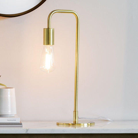 Table Lamps Shires Table Lamp Brushed Gold