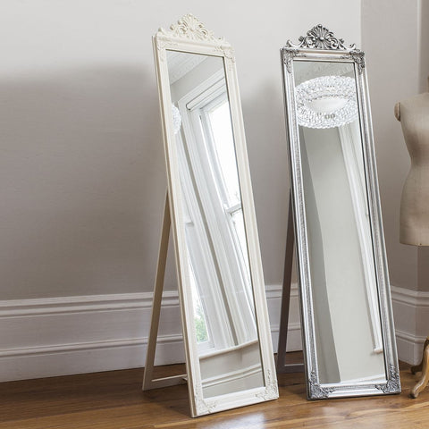 Mirrors Lambeth Wood Cheval Mirror White