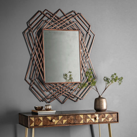 Mirrors James Mirror Rectangle Copper