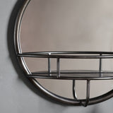 Mirrors Hamilton Mirror With Shelf Round
