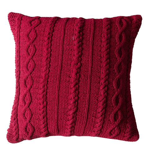 Luxurious Cushions Tailor Knit Cushion Red