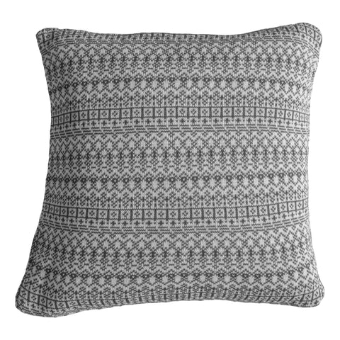Luxurious Cushions Knitted Ireland Cushion Grey