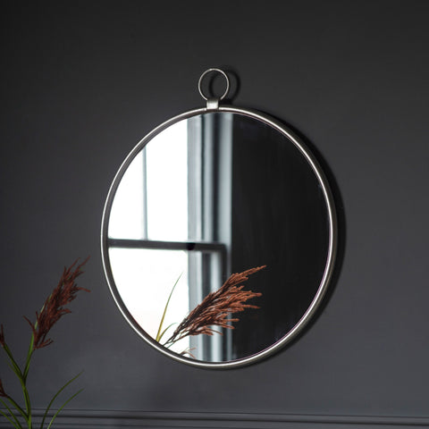 Mirrors Round Victory Mirror Large Silver