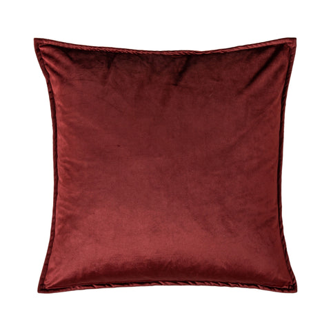 Luxurious Cushions Denver Velvet Cushion Merlot
